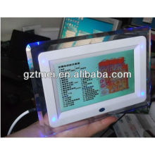 Mini uso casero 2 en 1 pantalla del LCD 7 pulgadas piel de la pantalla táctil y analizador del pelo prueba la máquina de la belleza